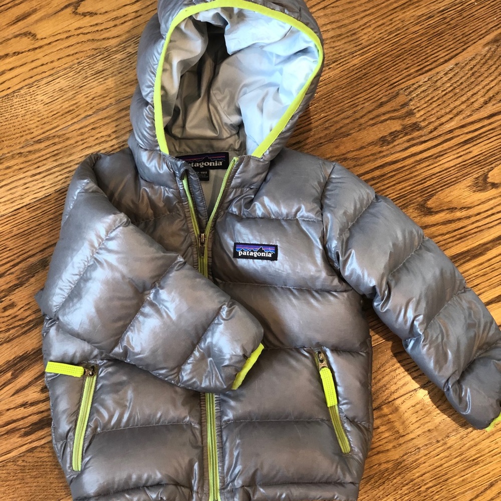 Patagonia Hi-Loft Down Sweater Hoody - 12-18mos